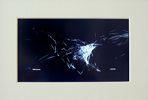 Aaron Koblin's 'Flight Patterns' at the Air Travel Exhibition at Corridor 2122